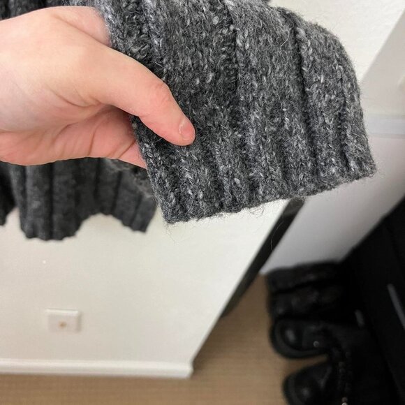 y2k striped indie skate grunge chunky wool knit sweater - Picture 6 of 8